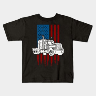 Big Rig Truck Driver Kids T-Shirt